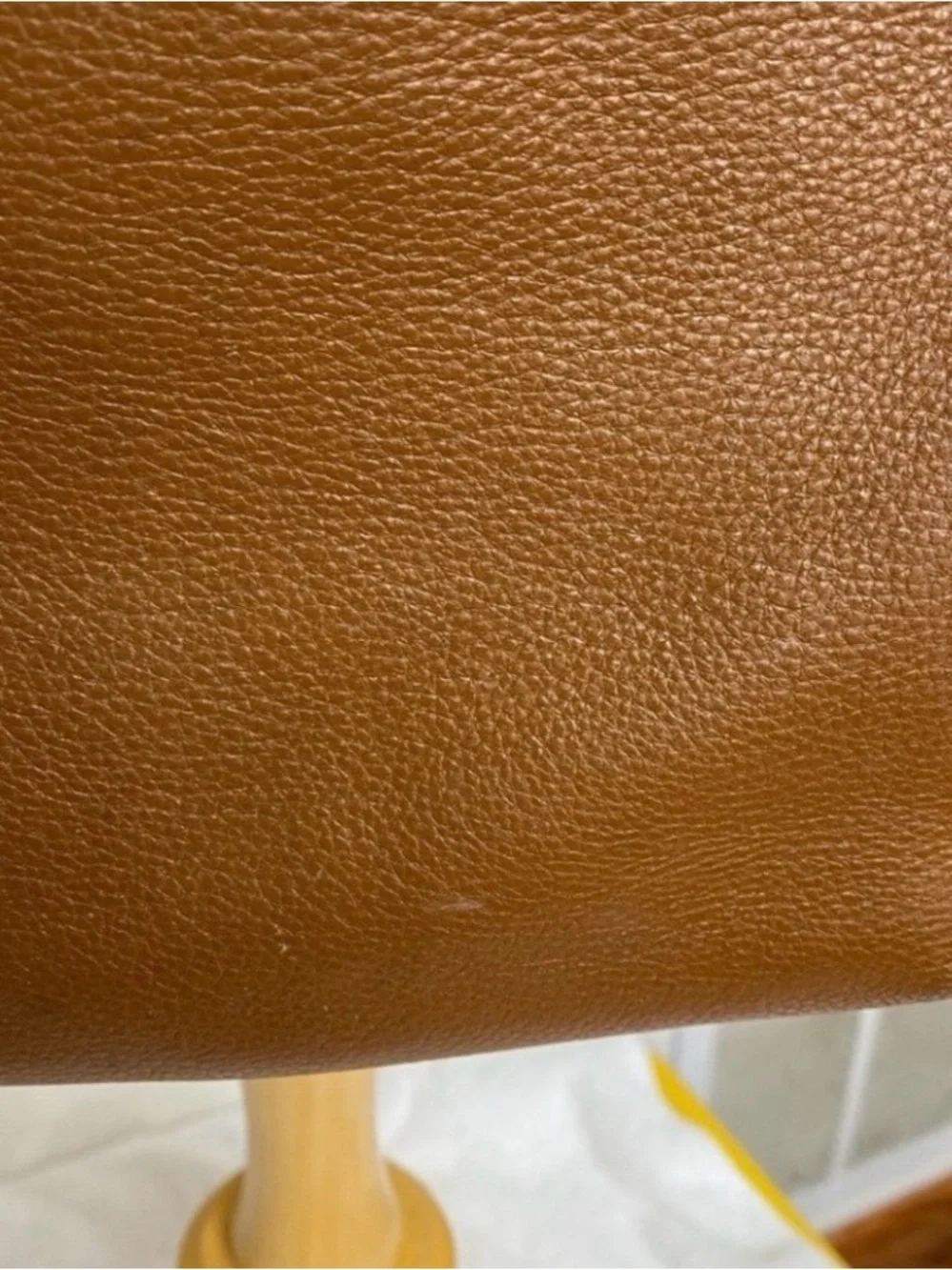 Michael Kors Women's Cognac Pebble Leather Zipper Adjustable Strap Crossbody Bag